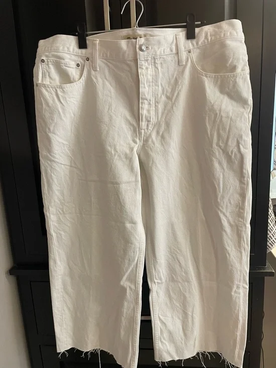 Madewell Low Slung Baggy Crop Jeans - Picture 1 of 5